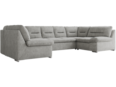 Narożnik MORBIDO U - uniwersalny - jasnoszary, struktura