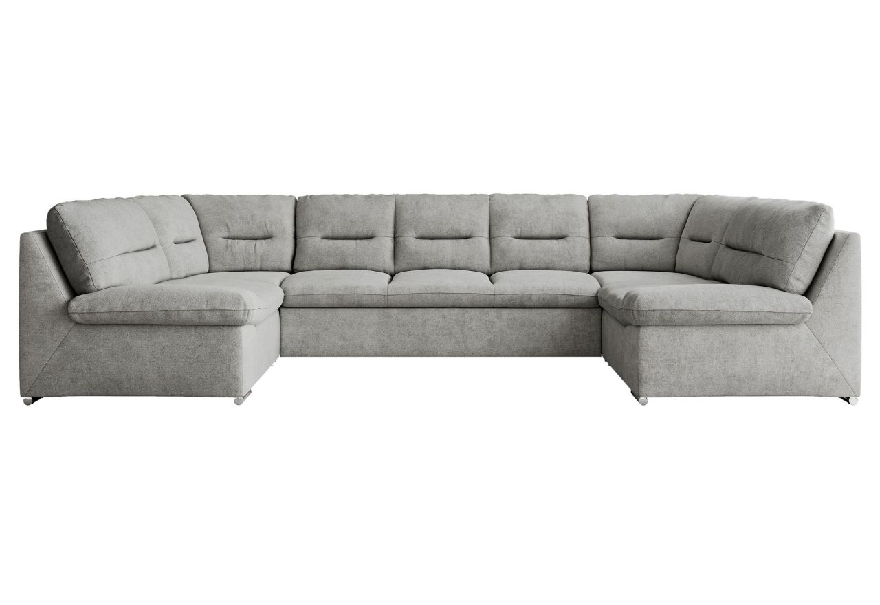 Narożnik MORBIDO U - uniwersalny - jasnoszary, struktura