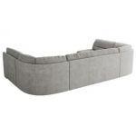 Narożnik MORBIDO U - uniwersalny - jasnoszary, struktura