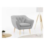 Fotel PIRS - szary, welwet