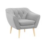 Fotel PIRS - szary, welwet