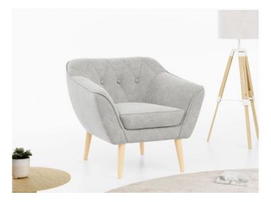 Fotel PIRS - jasnoszary, struktura