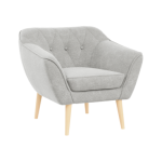 Fotel PIRS - jasnoszary, struktura