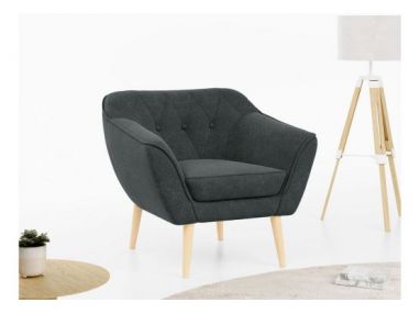 Fotel PIRS - ciemnoszary, struktura