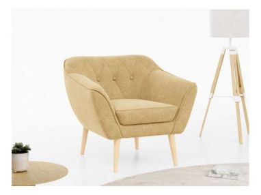 Fotel PIRS - musztardowy, struktura