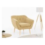 Fotel PIRS - musztardowy, struktura