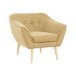 Fotel PIRS - musztardowy, struktura