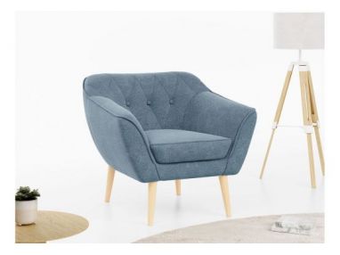 Fotel PIRS - niebieski, struktura