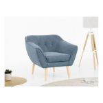 Fotel PIRS - niebieski, struktura