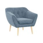 Fotel PIRS - niebieski, struktura