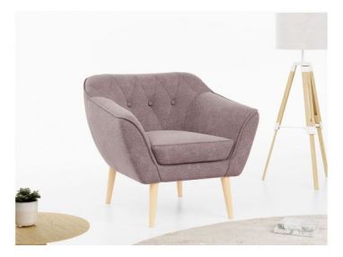 Fotel PIRS - różowy, struktura