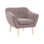 Fotel PIRS - różowy, struktura