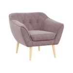 Fotel PIRS - różowy, struktura