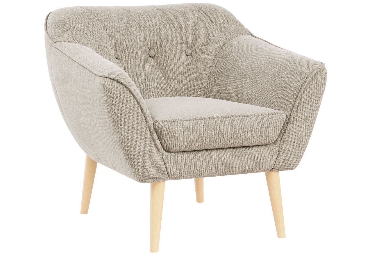 Fotel PIRS - beżowy, struktura