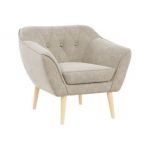 Fotel PIRS - beżowy, struktura