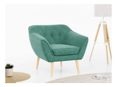 Fotel PIRS - ciemnozielony, struktura