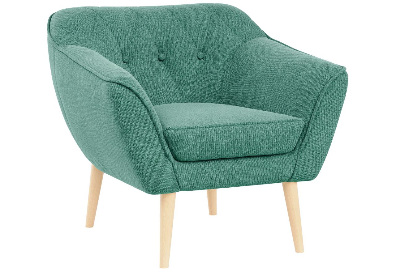 Fotel PIRS - ciemnozielony, struktura