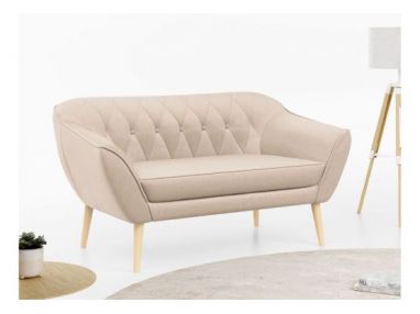 Sofa PIRS 2 - beżowy, welwet