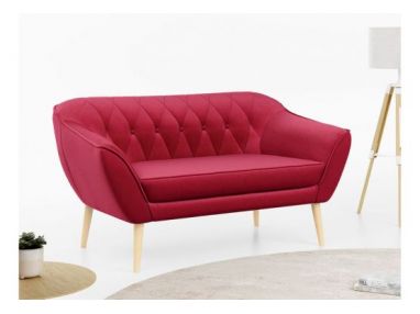 Sofa PIRS 2 - czerwony, welwet