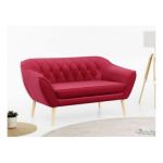 Sofa PIRS 2 - czerwony, welwet