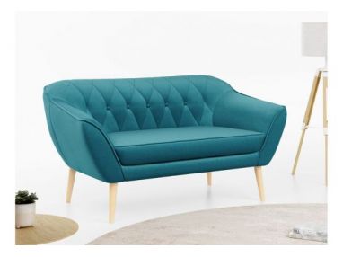 Sofa PIRS 2 - turkusowy, welwet