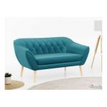 Sofa PIRS 2 - turkusowy, welwet