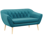 Sofa PIRS 2 - turkusowy, welwet