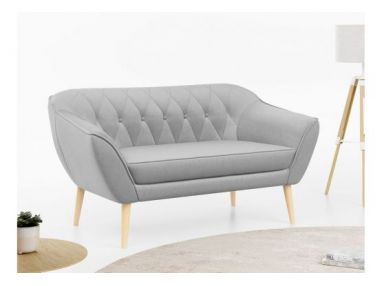 Sofa PIRS 2 - szary, welwet