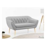 Sofa PIRS 2 - szary, welwet