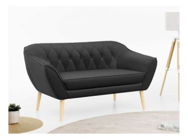 Sofa PIRS 2 - ciemnoszary, welwet