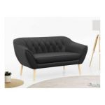 Sofa PIRS 2 - ciemnoszary, welwet