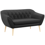 Sofa PIRS 2 - ciemnoszary, welwet