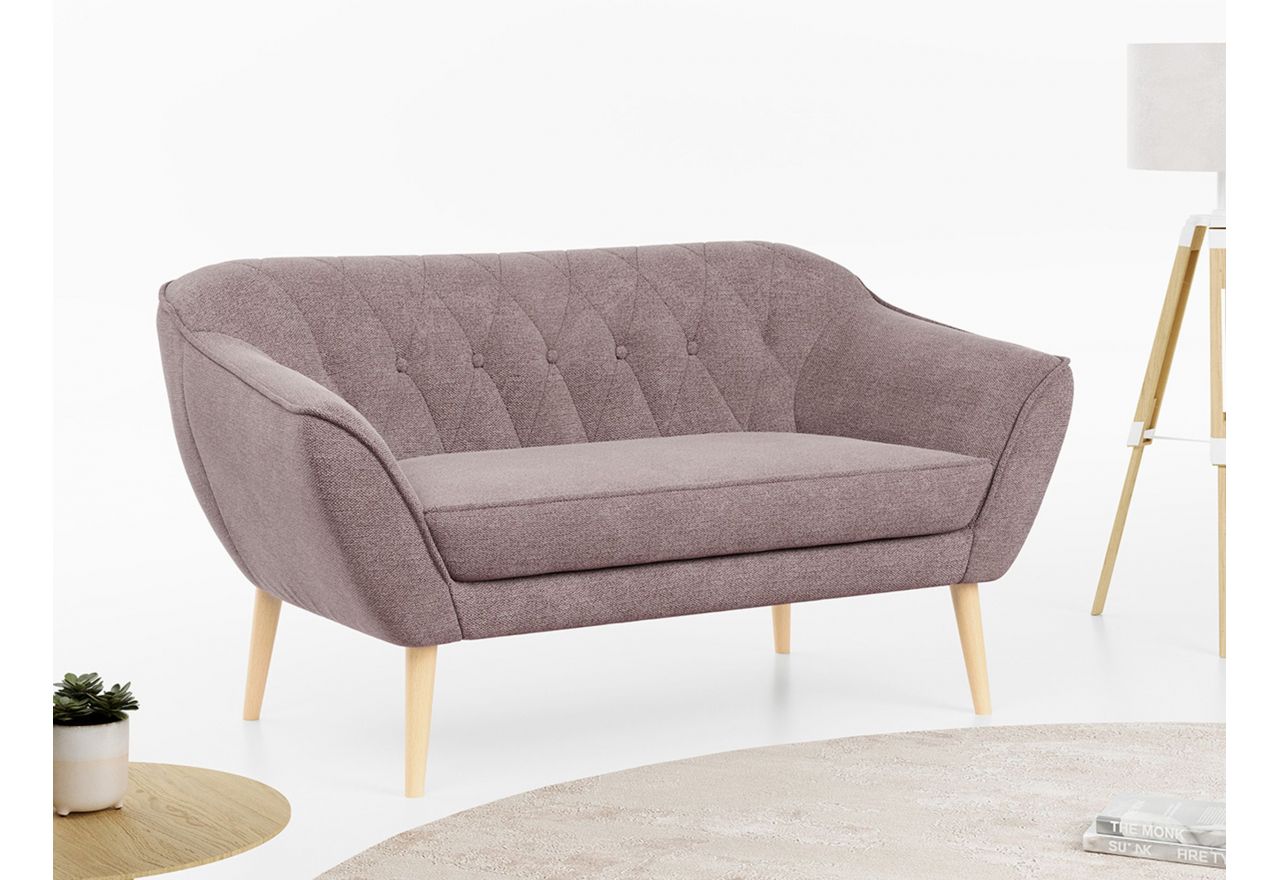 Sofa PIRS 2 - różowy, struktura