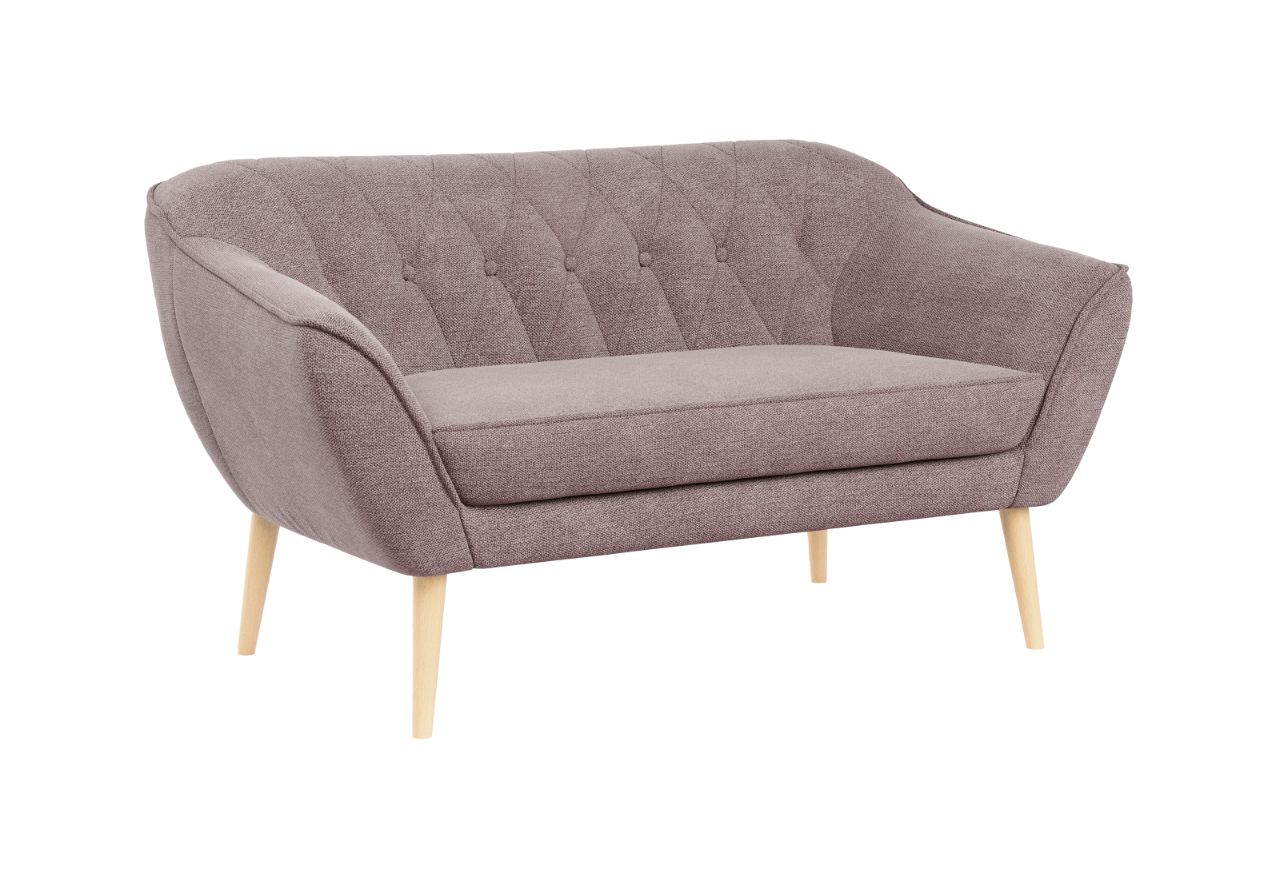 Sofa PIRS 2 - różowy, struktura