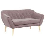 Sofa PIRS 2 - różowy, struktura