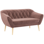Sofa PIRS 2 - różowy, welwet