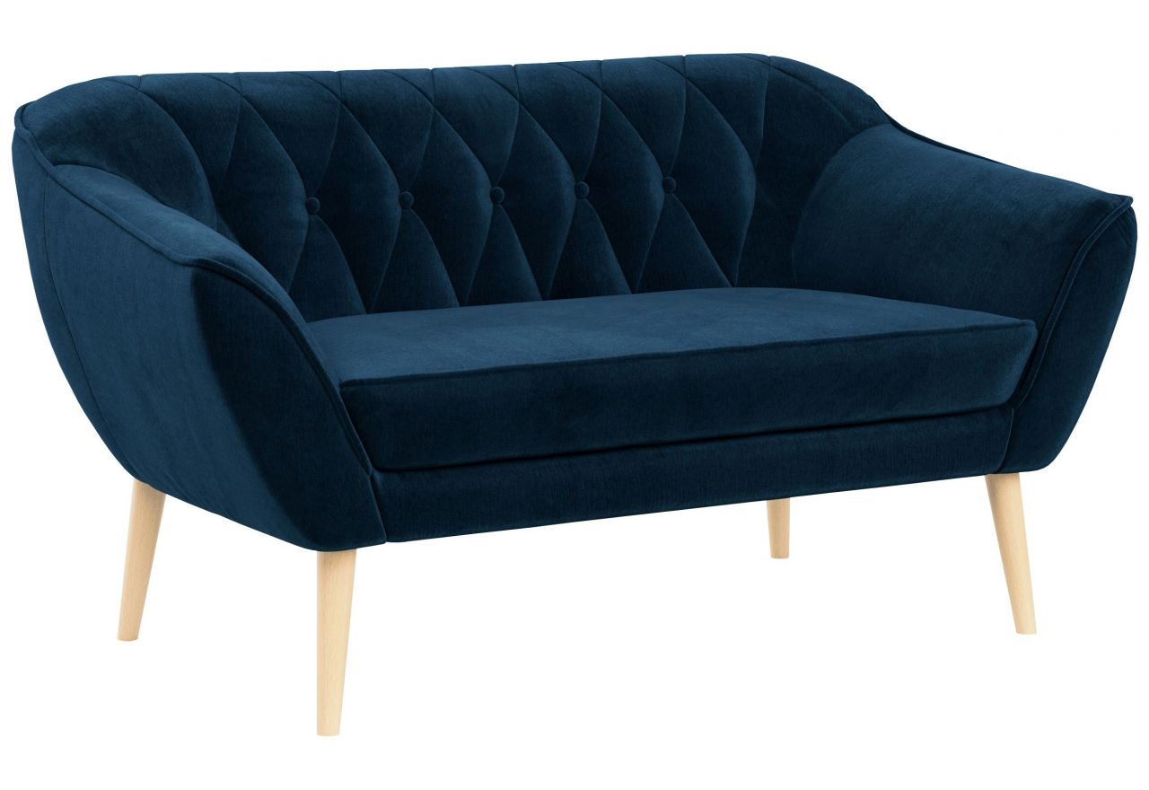 Sofa PIRS 2 - ciemnoniebieski, welwet