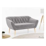 Sofa PIRS 2 - jasnoszary, welwet