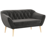 Sofa PIRS 2 - ciemnoszary, welwet