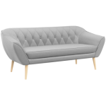 Sofa PIRS 3 - szary, welwet
