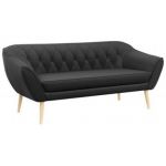 Sofa PIRS 3 - ciemnoszary, welwet
