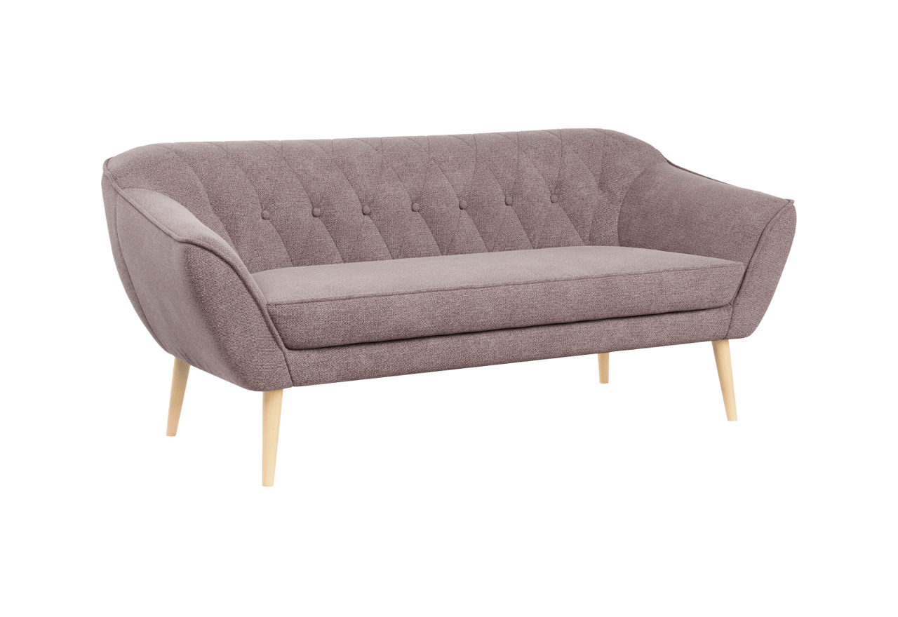 Sofa PIRS 3 - różowy, struktura