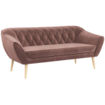 Sofa PIRS 3 - różowy, welwet