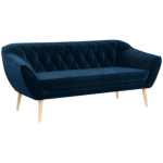 Sofa PIRS 3 - ciemnoniebieski, welwet
