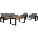 Zestaw metalowych mebli ogrodowych ELBA Z1 - szary