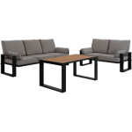Zestaw metalowych mebli ogrodowych ELBA Z2 - szary
