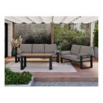 Zestaw metalowych mebli ogrodowych ELBA Z2 - szary