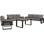 Zestaw metalowych mebli ogrodowych ELBA Z3 - szary