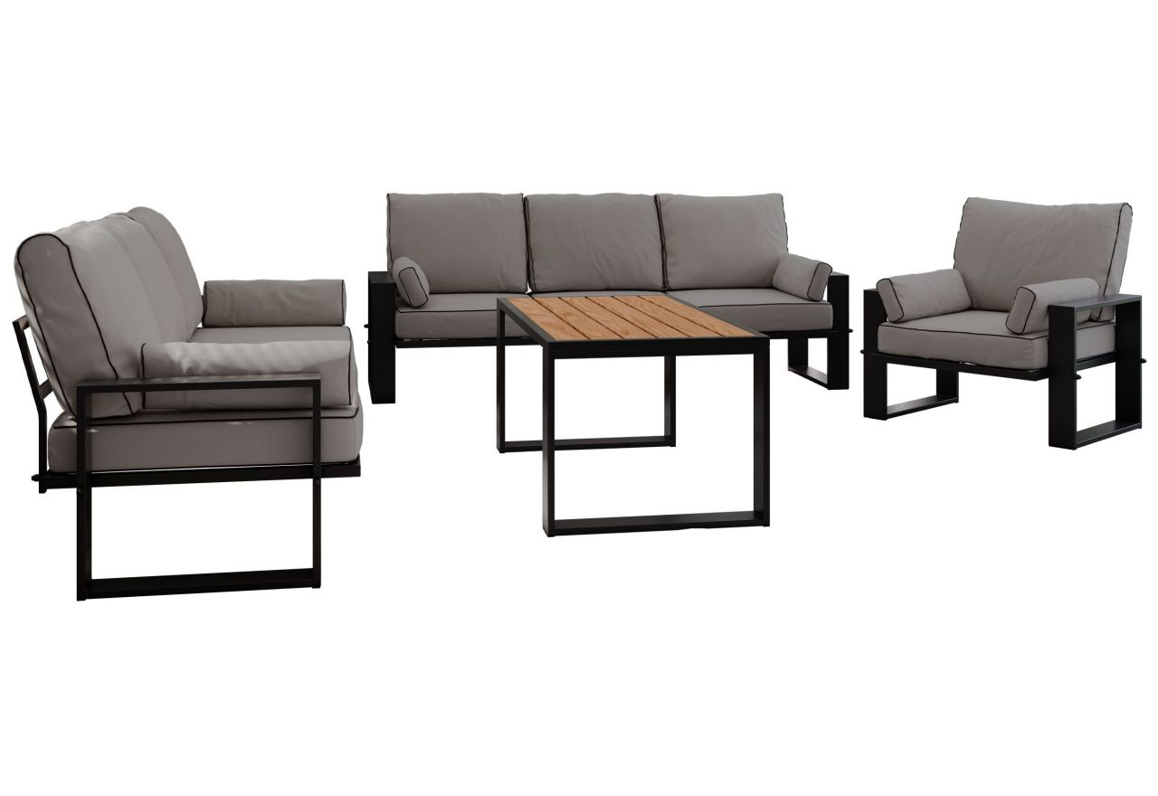 Zestaw metalowych mebli ogrodowych ELBA Z3 - szary