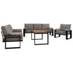 Zestaw metalowych mebli ogrodowych ELBA Z3 - szary